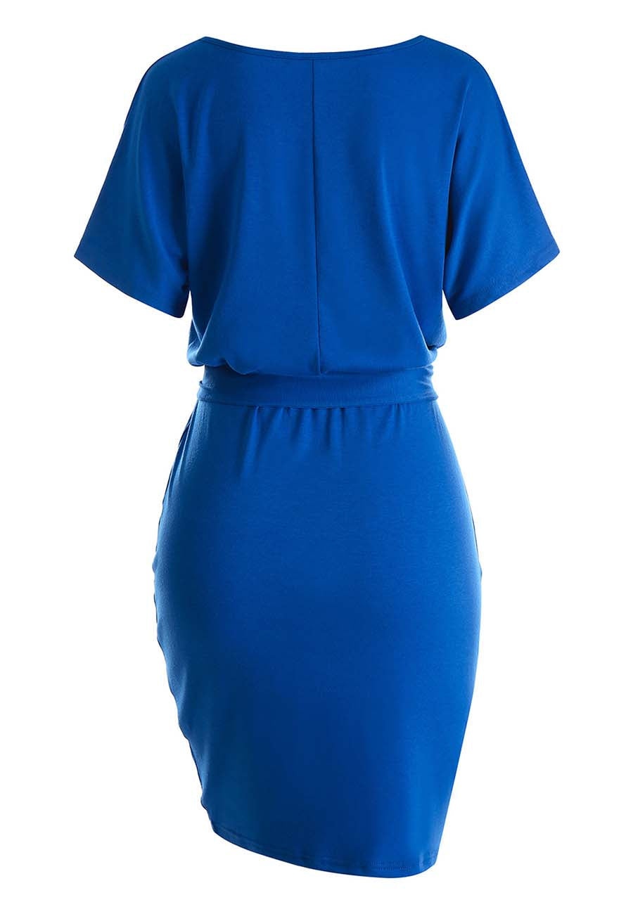 Solid Color Pencil Dress