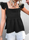 Ruffle Peplum Light Top