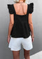 Ruffle Peplum Light Top