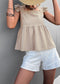 Ruffle Peplum Light Top
