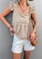Ruffle Peplum Light Top
