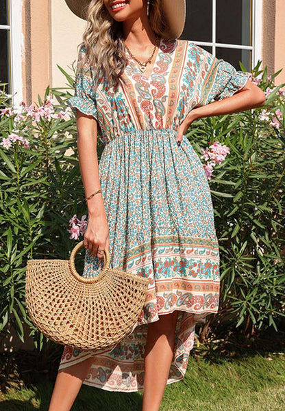 Tie Back Boho Dress