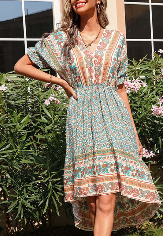 Tie Back Boho Dress