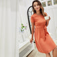 Solid Color Shirt Dress