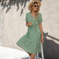 Puff Sleeve Tiered Dress