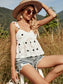 Textured Printed Summer Top