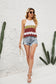 Wavy Striped Knit Halter Top