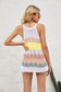 Wavy Striped Knit Halter Top