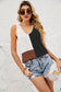 Color Block Knit Tank Top