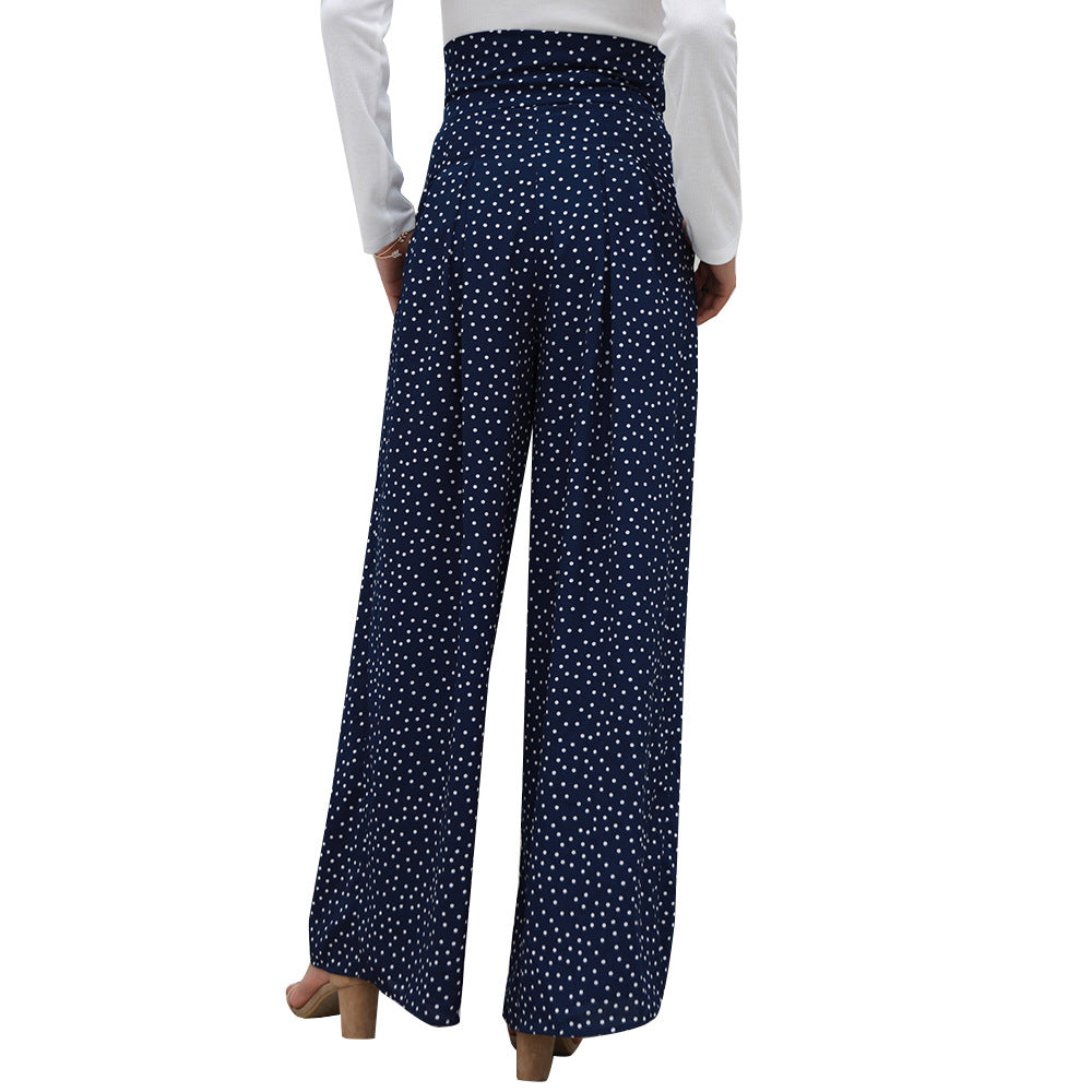 High Waist Polka Dot Pants