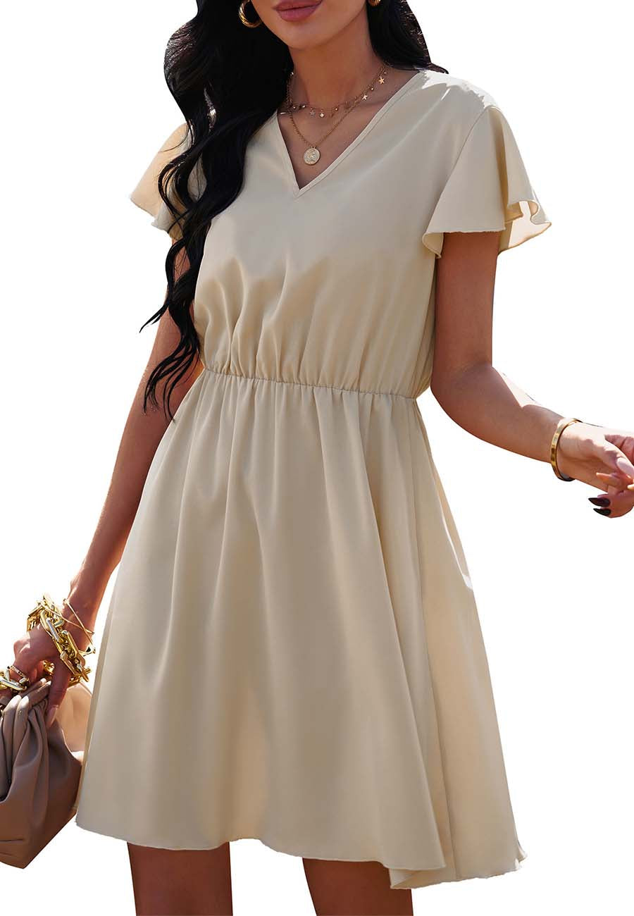 Overlap Tie Back Dress