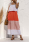 Tie Shoulder Color Block Dress