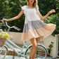 Square Neck Tiered Summer Dress