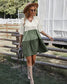 Tie Neck Color Block Dress