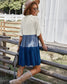 Tie Neck Color Block Dress