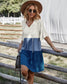 Tie Neck Color Block Dress