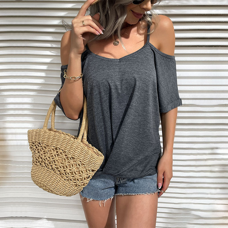 Cold Shoulder Basic Shirt