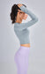 Buttery Soft Seamless Long Sleeve Cropped Top