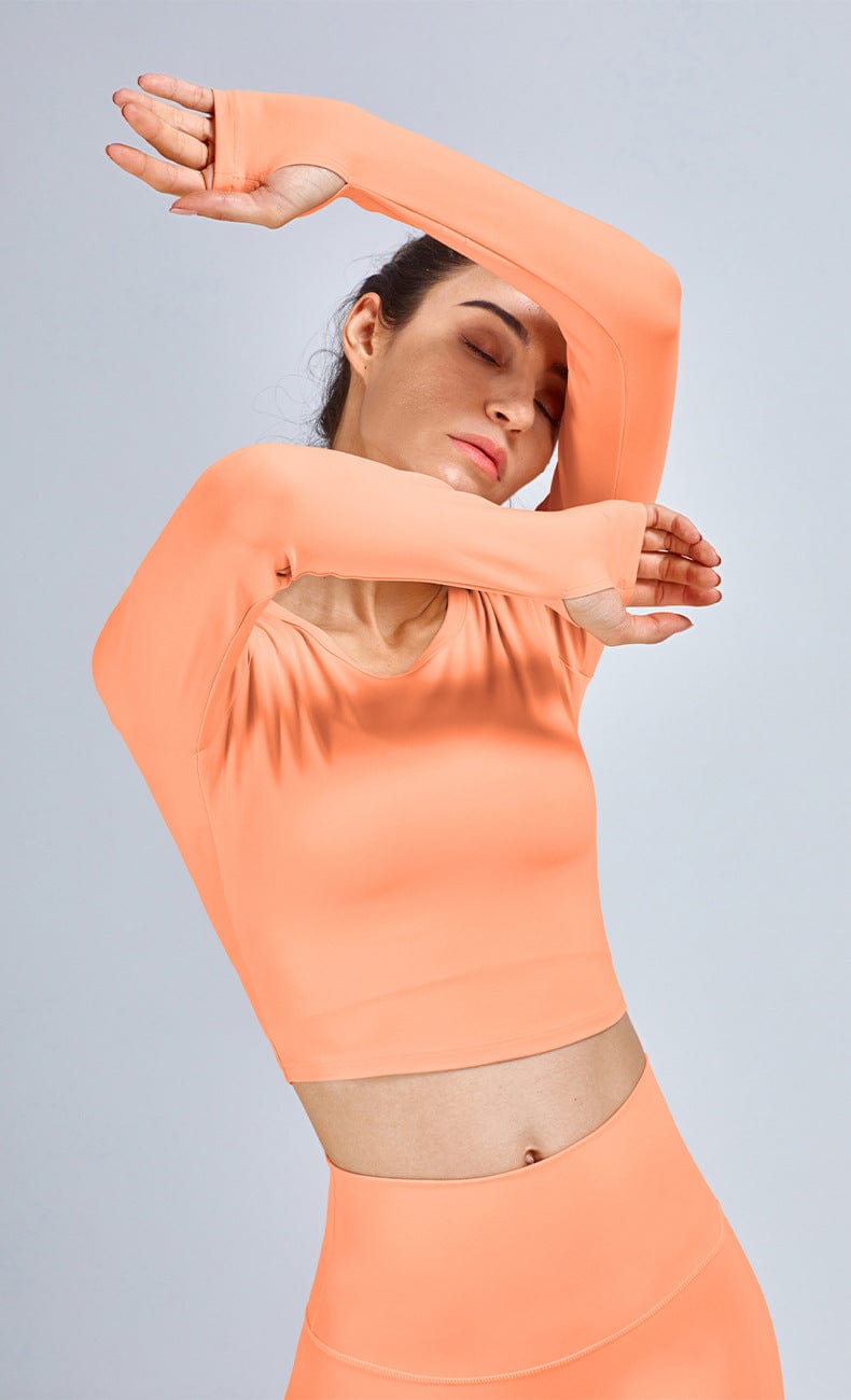 Buttery Soft Seamless Long Sleeve Cropped Top