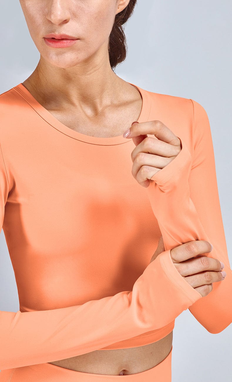 Buttery Soft Seamless Long Sleeve Cropped Top