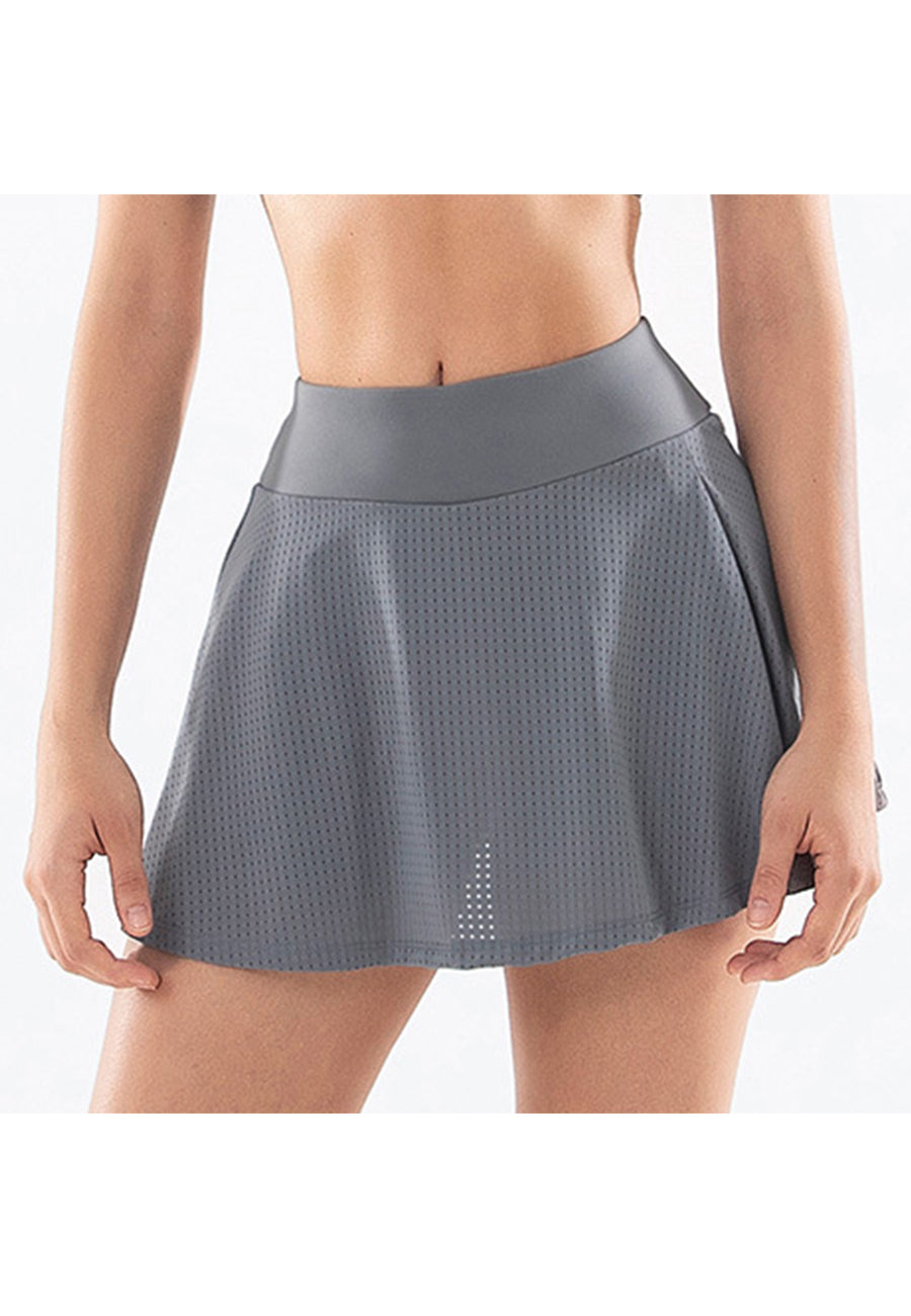 Breathable Ruffled Active Skirt