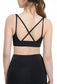 Cross Straps V-Neck Sports Bra