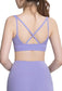 Cross Straps V-Neck Sports Bra