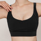 Double Strap Twist Back Sports Bra