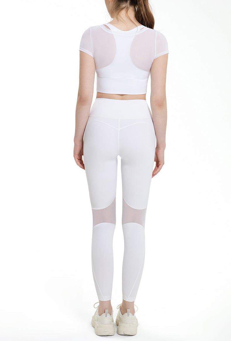 Mesh Cover Sports Bra Top