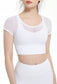 Mesh Cover Sports Bra Top