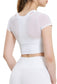 Mesh Cover Sports Bra Top