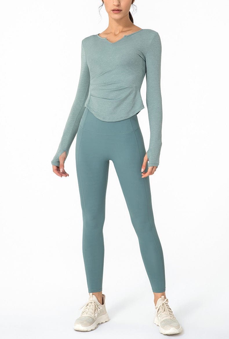 Athletic Yoga Long Sleeves Tops