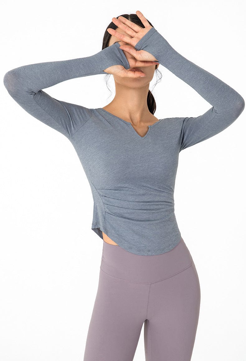 Athletic Yoga Long Sleeves Tops