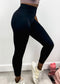 Two Toned Cross High Waist Leggings