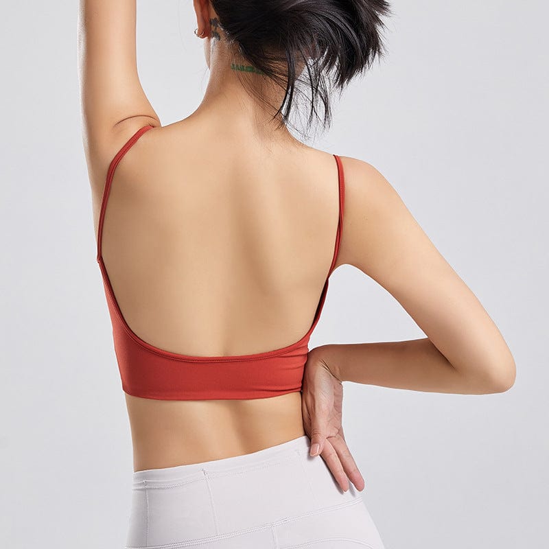 Open Back Spaghetti Straps Tank Top