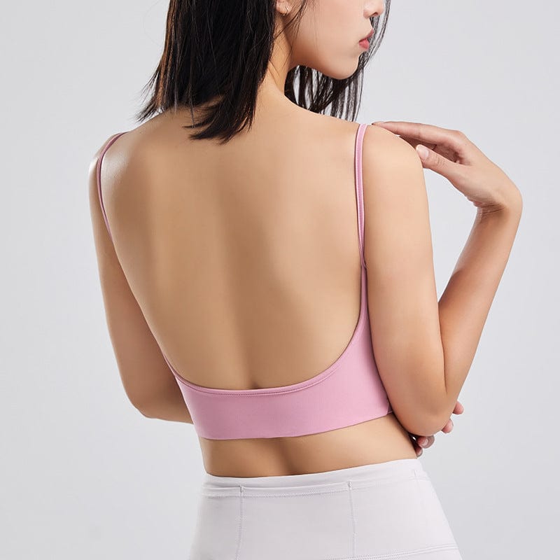 Open Back Spaghetti Straps Tank Top
