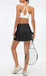 Ruffled Back Mid Rise Tennis Skort