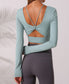 Asymmetrical Straps Long Sleep Active Top