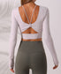 Asymmetrical Straps Long Sleep Active Top