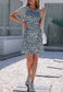 Two Tone Raglan Sleeve Dress