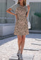 Two Tone Raglan Sleeve Dress