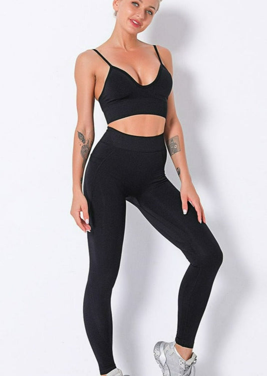 Racerback Strappy Two Piece Set