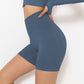 Ribbed High Rise Sculpting Biker Shorts