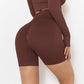 Ribbed High Rise Sculpting Biker Shorts