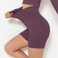 Ribbed High Rise Sculpting Biker Shorts