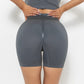 Ribbed High Rise Sculpting Biker Shorts