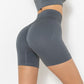 Ribbed High Rise Sculpting Biker Shorts
