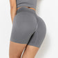 Ribbed High Rise Sculpting Biker Shorts