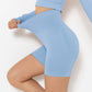Ribbed High Rise Sculpting Biker Shorts