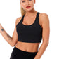 Double Crossover Wide Strap Sports Bra